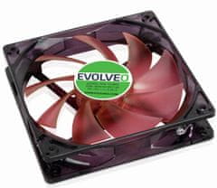 Evolveo 12L1RD ventilator 120mm, 4 LED rdeče barve, 3pin