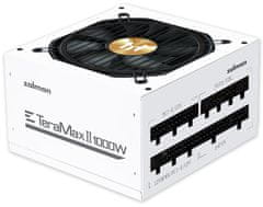 Zalman Zalmanov napajalnik ZM1000-TMX2 WH/ 1000W / ATX3.0 / aktivni PFC / modularni / 80 Plus Gold / bel