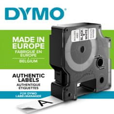 Dymo Trak D1 širine 19 mm, črno/beli