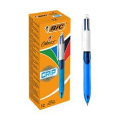 Bic Kroglično pero Grip Medium - štiri barve, modro