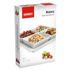 BANQUET Komplet skled BIANCA 30 x 20 x 4 cm, 4 + 1 kos