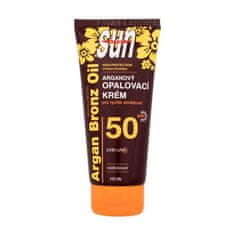 VIVACO Sun Argan Bronz Oil Tanning Cream SPF50 vodoodporna krema za zaščito pred soncem 100 ml