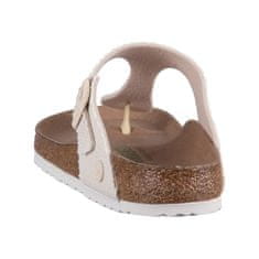 Birkenstock Japanke bela 38 EU Gizeh Rivet Logo Vegan Eggshell Canvas