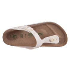 Birkenstock Japanke bela 38 EU Gizeh Rivet Logo Vegan Eggshell Canvas