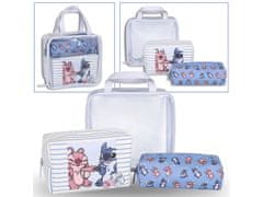 Disney Disney Andi in Stitch Komplet potovalnih kozmetičnih torbic različnih velikosti, torbice na zadrgo, 3 kosi 
