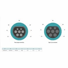 Digitus polnilni kabel Tip2 16A trifazni 5m spiralni