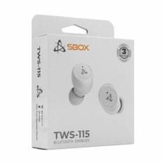 S-box slušalke bele bluetooth z mikrofonom EB-TWS115