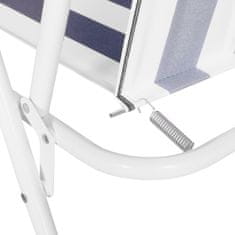 Aga Zložljiv stol OXFORD MR2126 Modra s črtami