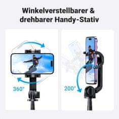 Ugreen Selfie stick s tripod stojalom in Bluetooth daljinskim upravljalnikom