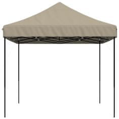 Vidaxl Zložljivi pop-up šotor za zabave taupe 440x292x315 m