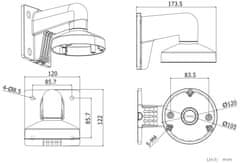 Hikvision Nosilec za kamero za DS-1272ZJ-120/ D7xx/ HiLook D1xxHA-LU