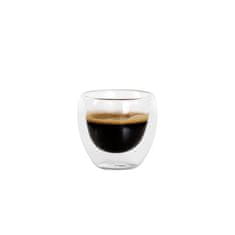 KOZAREC ZA ESPRESSO 100 ML, DVOJNO BOROSILIKATNO STEKLO