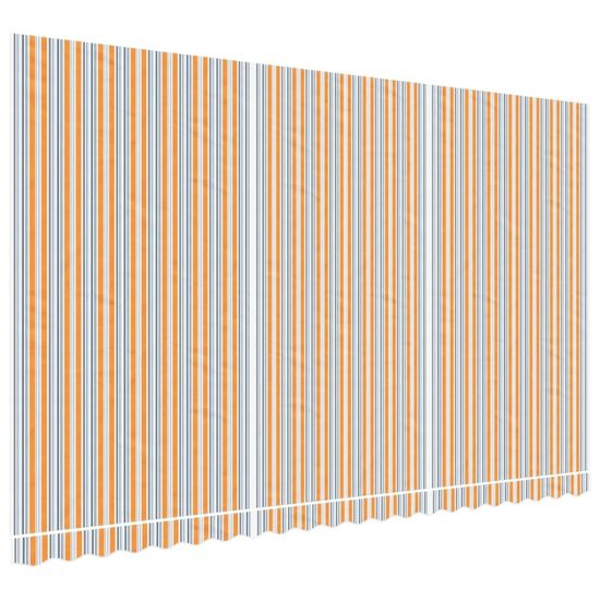Vidaxl Nadomestna tkanina za tendo večbarvne črte 5x3 m