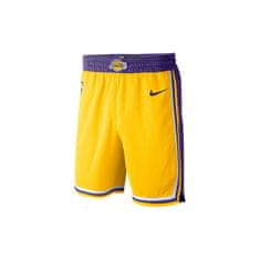 Nike Hlače košarkaška obutev rumena 188 - 192 cm/XL Nba Los Angeles Lakers Swingman