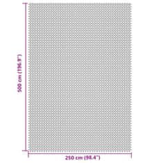 Vidaxl Podloga za kampiranje krem 5x2,5 m