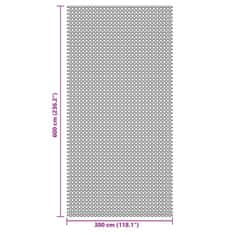 Vidaxl Podloga za kampiranje antracitna 6x3 m