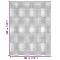 Vidaxl Podloga za kampiranje krem 5x3 m
