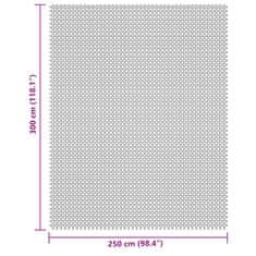 Vidaxl Podloga za kampiranje svetlo siva 3x2,5 m