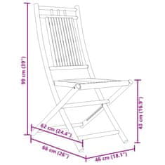 Vidaxl Zložljivi vrtni stoli 8 kosov 46x66x99 cm bambus