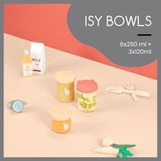 Babymoov  ISY BOWLSSteklene posodice za shranjevanje hrane, 6x 250ml + 3x 120ml