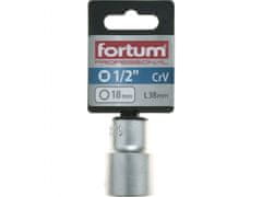 Fortum Vtična glava 1/2", 18mm, L 38mm