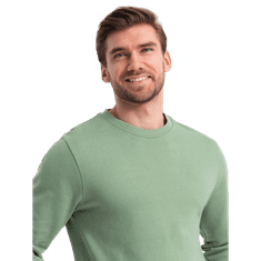 OMBRE Moška majica z okroglim vratom BASIC zelena MDN125406 S