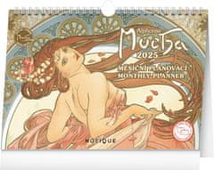 Notique NOTIKVIS Namizni koledar Alfons Mucha 2025, 30 x 21 cm