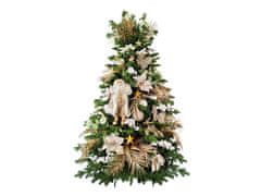 LAALU.cz Okrašeno umetno božično drevo s 106 okraski CHAMPAGNE II 150 cm drevo s stojalom in božičnimi okraski
