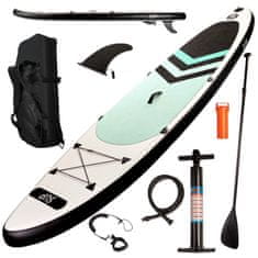 WOWO Napihljiva SUP deska z dodatki - Inflatable SUP Board with Accessories, Mint, 320 cm, 150 kg