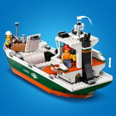 LEGO Mesto 60422 Pristanišče s tovorno ladjo