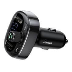 BASEUS Oddajnik FM Baseus T-tip S-09 Bluetooth (črn)