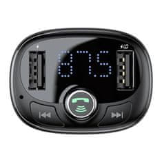 BASEUS Oddajnik FM Baseus T-tip S-09 Bluetooth (črn)