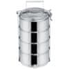 4x1300 ml inox lunch box posoda za hrano z ročajem