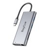 151 Vozlišče 11v1 RayCue USB-C na 2x USB-A 2.0 480Mb/s + 3x USB-A 3.2 5Gb/s + SD/TF 3.0 + HDMI 4K30Hz + VGA 1080p + RJ45 + PD 3.0 100W (potrebno)