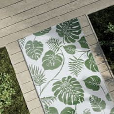 shumee Zunanja preproga zelena 80x250 cm PP