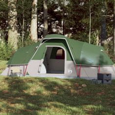 shumee Družinski šotor za 11 oseb zelen vodoodporen
