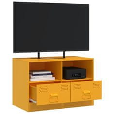 Vidaxl TV omarica gorčično rumena 67x39x44 cm jeklo