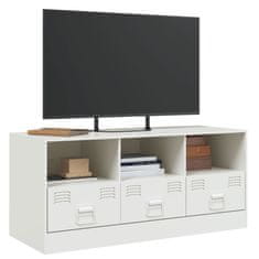 Vidaxl TV omarica bela 99x39x44 cm jeklo