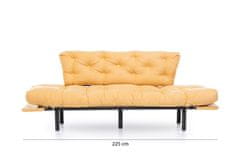 Atelier Del Sofa Raztegljiv kavč s tremi sedeži