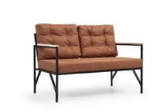 Atelier Del Sofa 2-sedežni kavč, Zoya 2 - Rdeča ploščica