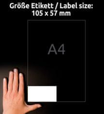 Avery Zweckform univerzalne etikete 6137, 105 x 57 mm, Ultragrip, 250 + 50 brezplačnih etiket/zavitek, A4, za tiskanje