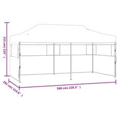 Vidaxl Zložljiv pop-up vrtni šotor 3x6 m moder