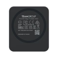 TeamGroup 1TB PD20M Mag Prenosni SSD disk - Siva