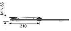 Vogels Voglova roka za LCD W52081, 40-65", 2 sklepa, bela