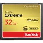 SanDisk Pomnilniška kartica Extreme CF 32 GB 120 MB/s pisanje 85 MB/s UDMA7