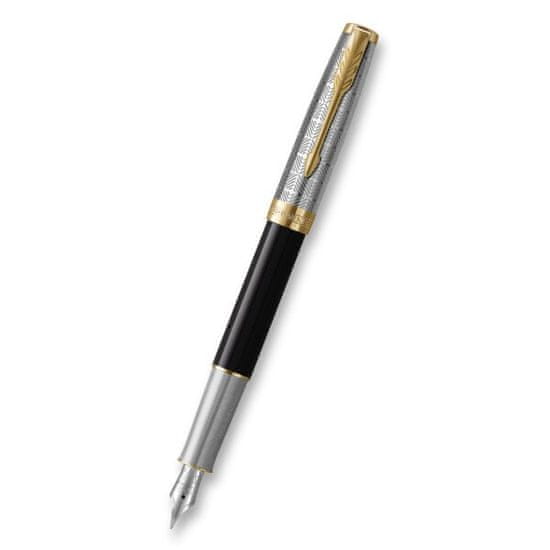 Parker Sonnet Premium Metal Black GT nalivno pero z 18K peresom F