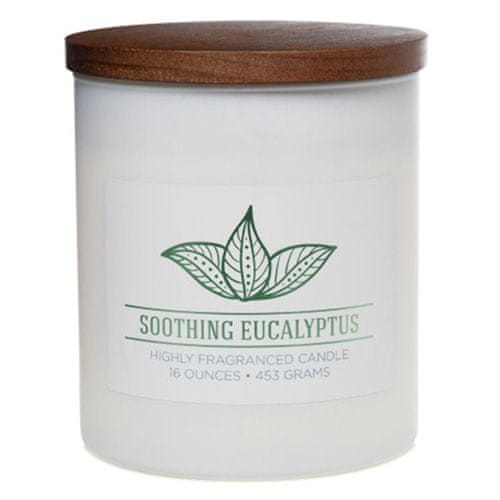 Colonial Candle Svíčka dekorativní válec , Zklidňující eukalyptus, 453 g