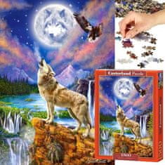 WOWO Puzzle 1500 kosov Night of the Wolf 68 x 47 cm CASTORLAND