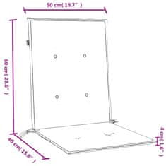 Vidaxl Blazina za stol 2 kosa melanž krem 100x50x4 cm blago