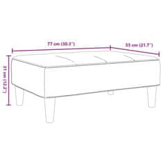 Vidaxl Stolček za noge rumen 77x55x31 cm žamet